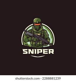 Sniper Gun Mascot Esport Logo Gaming Stock Vector (Royalty Free) 2288881239 | Shutterstock