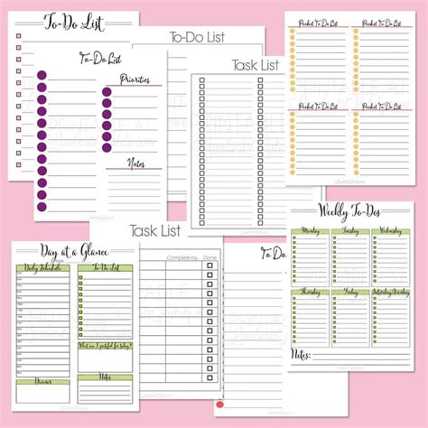 Printable To Do Lists For Work