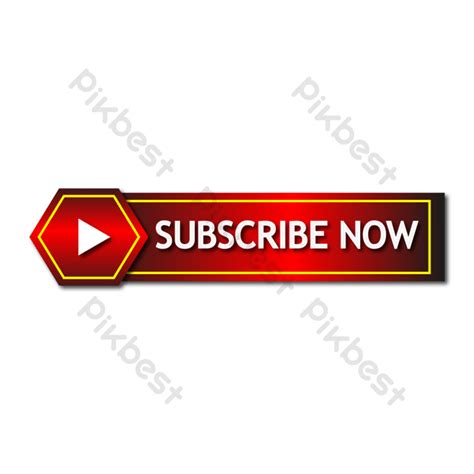 Subscribe Now Button Vector Png PNG Images | AI Free Download - Pikbest