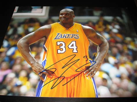 SHAQ SHAQUILLE O'NEAL SIGNED AUTOGRAPH 11x14 LOS ANGELES LAKERS CHAMP ...