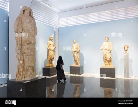 Ancient sculptures, reliefs and statues in Aphrodisias museum, Turkey ...