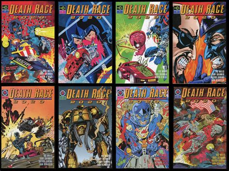 Death Race 2020 Comic Set 1 2 3 4 5 6 7 8 Roger Corman Car Warriors ...