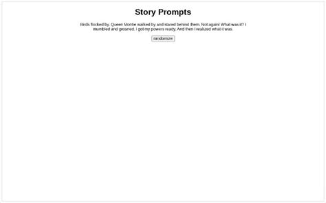 Story Prompts ― Perchance Generator