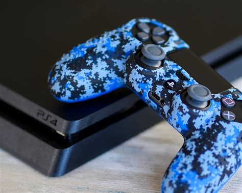 Blue Digital Camo by ProFlex® - PS4 silicone controller skin cover - VGF Gamers