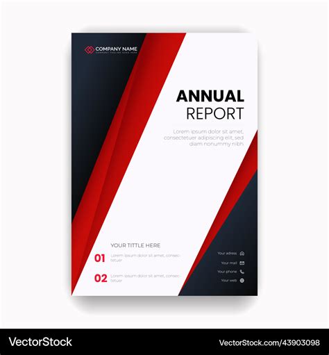 Corporate annual report cover page design template