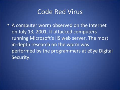 Code Red Worm