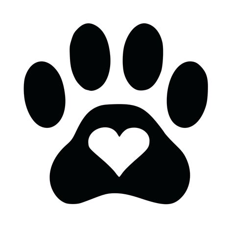 dog paw print wall decals dog paw heart decal check out our shop at dog paw heart decal check ...