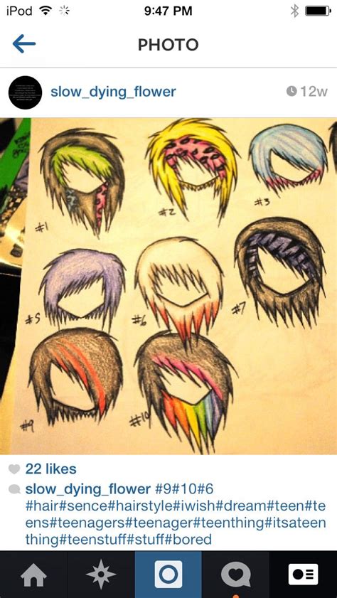 Pin by Brooklyn Justsice on Hair | Scene hair, Emo hair, How to draw hair