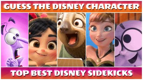 Guess The Name Of The Best Supporting Disney Characters - YouTube