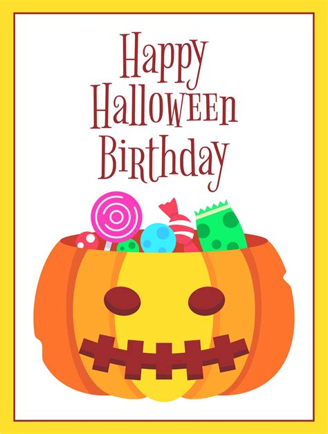 Halloween Birthday Cards Free Printable