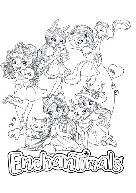 Enchantimals Coloring Pages Coloring Pages