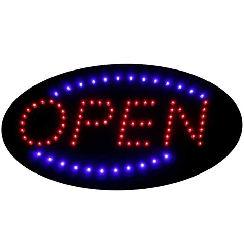 Aliexpress.com : Buy 19"x10" LED Neon Light Open Sign Animated Oval Open Sign,LED Neon Sign with ...