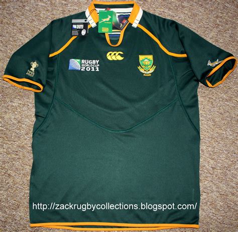 ZackRugby Collections®: South Africa SS Pro Home Rugby World Cup 2011 ...