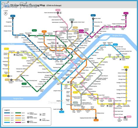 Wuhan Subway Map - TravelsFinders.Com