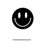 Smiley Face Silhouette SVG & PNG Free Cut Files | Free SVG Download