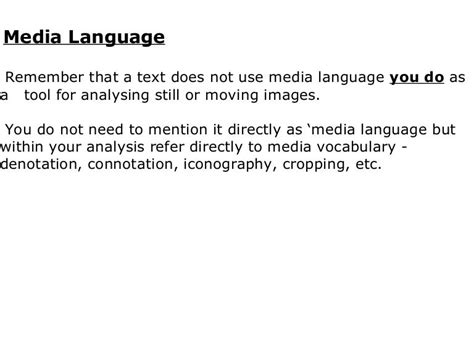 Media language