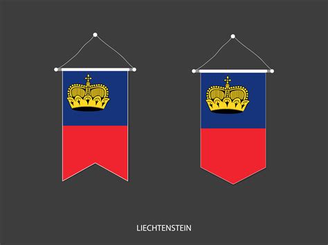 Liechtenstein flag in various shape, Soccer Flag Pennant Vector ,Vector ...