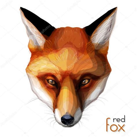 Cute fox face paint | Colorful red fox face painting — Stock Vector © tekla.pototska.yahoo.com ...