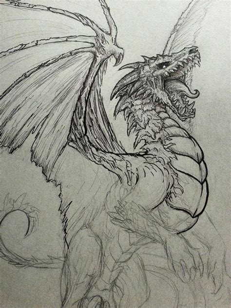 Drawing Pictures Of Dragons at GetDrawings | Free download