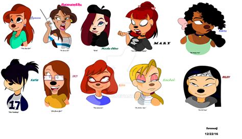 Goof Troop: Girls by SereenaG on DeviantArt