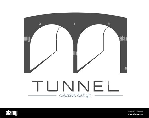 The tunnel icon. Sample logo, information board, object designation. Flat style Stock Vector ...