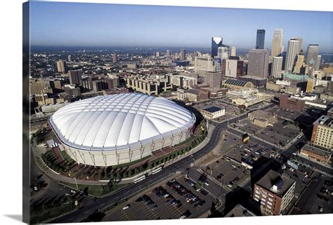 Hubert H. Humphrey Metrodome, Minneapolis, Minnesota Wall Art, Canvas ...