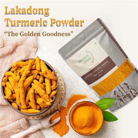 Pure Lakadong Turmeric (Haldi) Powder online | Organic Gyaan