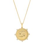 Zodiac Medallion Necklace – Baby Gold