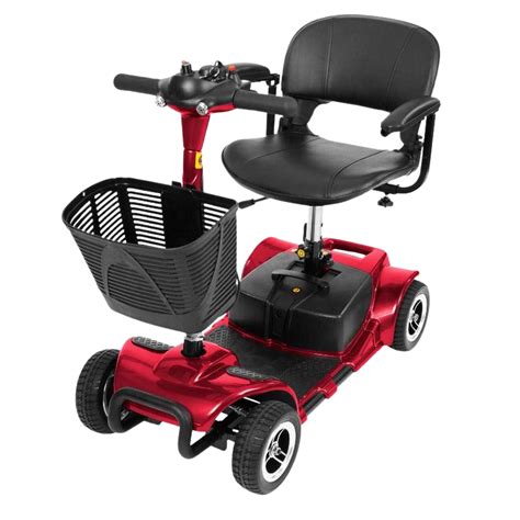 Vive Health MOB1027 4-Wheel Swivel Seat Mobility Scooter Red New – FactoryPure