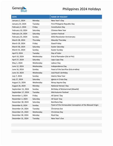 Holidays 2024 Philippines Official Gazette - Alysia Sharon