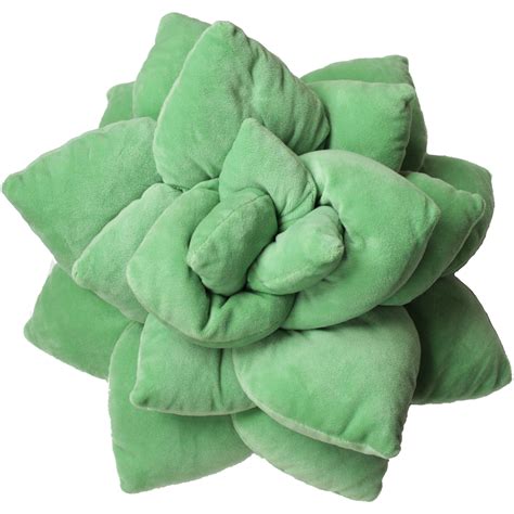 This plump succulent flower plush pillow adds a unique pop of life to any room, nursery ...