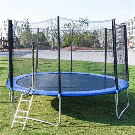 Fanteecy Trampolines, 12 FT Trampolines, Safety Enclosure Net, Ladder ...