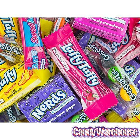 SweeTarts - Nerds - Laffy Taffy - Gobstopper Bulk Candy Assortment: 150-Piece Bag | bestcandyshop