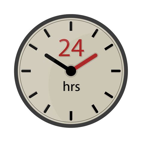 clock time 24 hours 10967865 Vector Art at Vecteezy