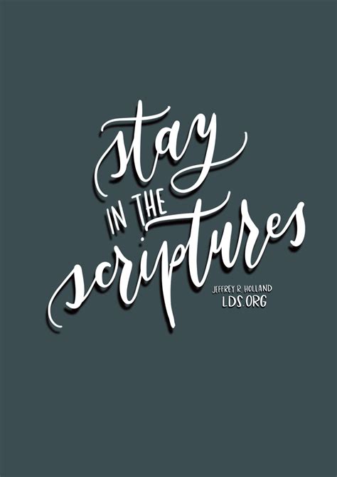 Stay in the Scriptures