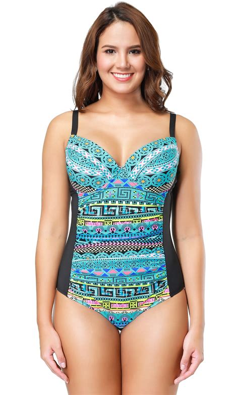 SENFLOCO - Senfloco Women Plus Size Swimwear, Sexy Monokini Swimsuits Push Up Bra Top One Piece ...