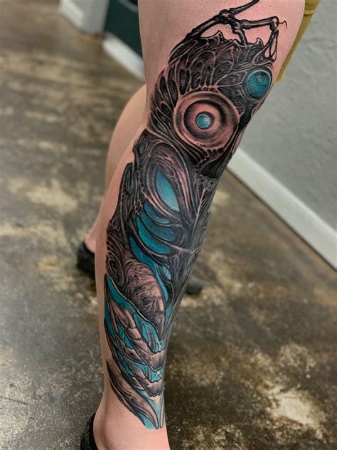 Making progress on my bio leg sleeve. Adam Antunano, Black Magic Tattoo. OKC, OK : r/tattoos