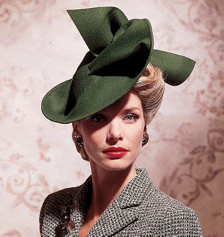 hat pattern = diy style | Fancy hats, 1940s hats, Vintage vogue patterns