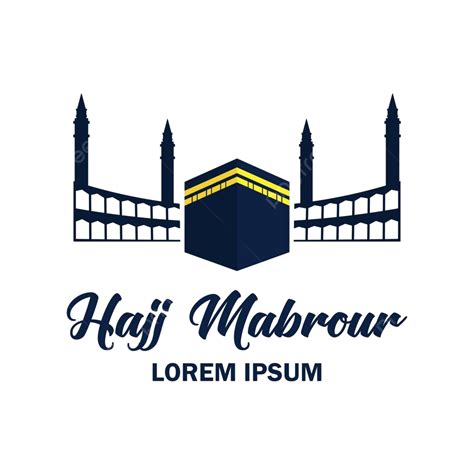 Makkah Kaaba Logo With Text Space Vector Illustration Vector, Icon ...