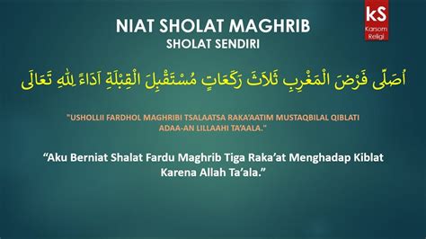 Bacaan Niat Sholat Maghrib - Homecare24