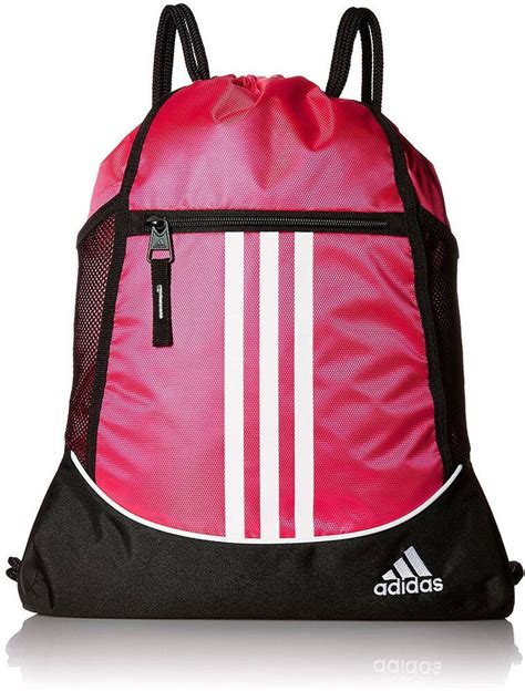 Brand New Adidas Athletic Drawstring Gym Bag Backpack Alliance II Sackpack Pink #adidas # ...