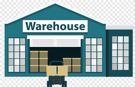 Warehouse, Warehouse management system Business Logistics, Cartoon warehouse and delivery ...