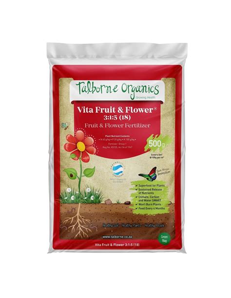 Vita Fruit & Flower Organic Fertilizer 500g - Tanya Visser