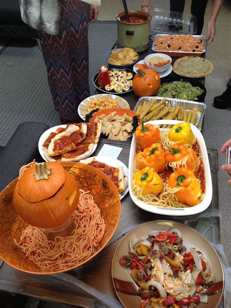 #Halloween themed #office potluck | Pumpkin recipes healthy, Kids halloween food, Halloween food ...