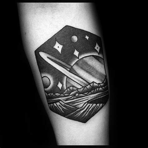 60 Saturn Tattoo Designs For Men - Planet Ink Ideas