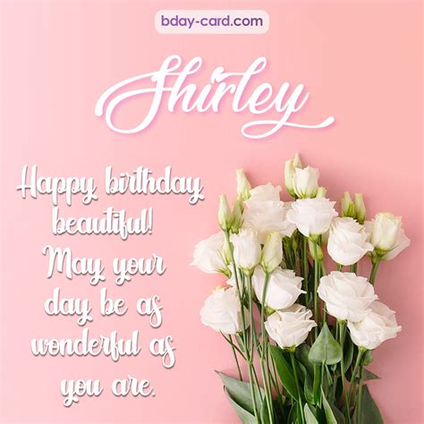 Birthday images for Shirley 💐 — Free happy bday pictures and photos | BDay-card.com