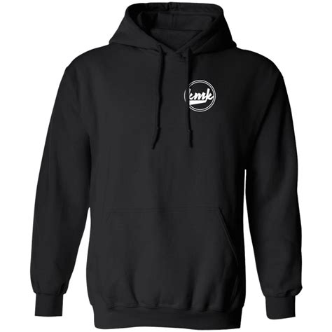 Kallmekris Merch KMK Round Logo Hoodie Black - Tiotee