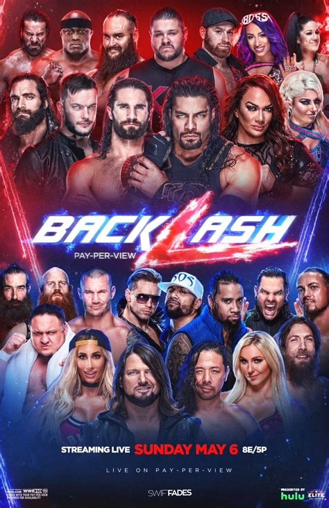 WWE Backlash 2018 (2018) - Posters — The Movie Database (TMDB)