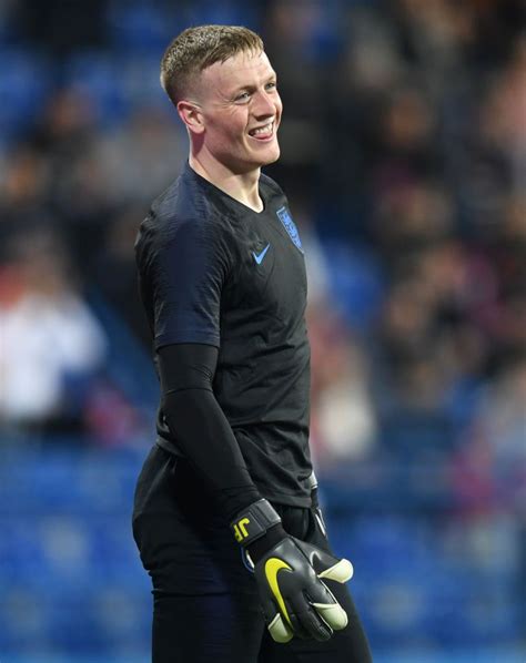 Jordan Pickford of England looks on prior to the 2020 UEFA European... | Pickford, England ...