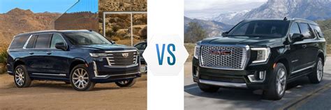 2021 Cadillac Escalade vs GMC Yukon Denali